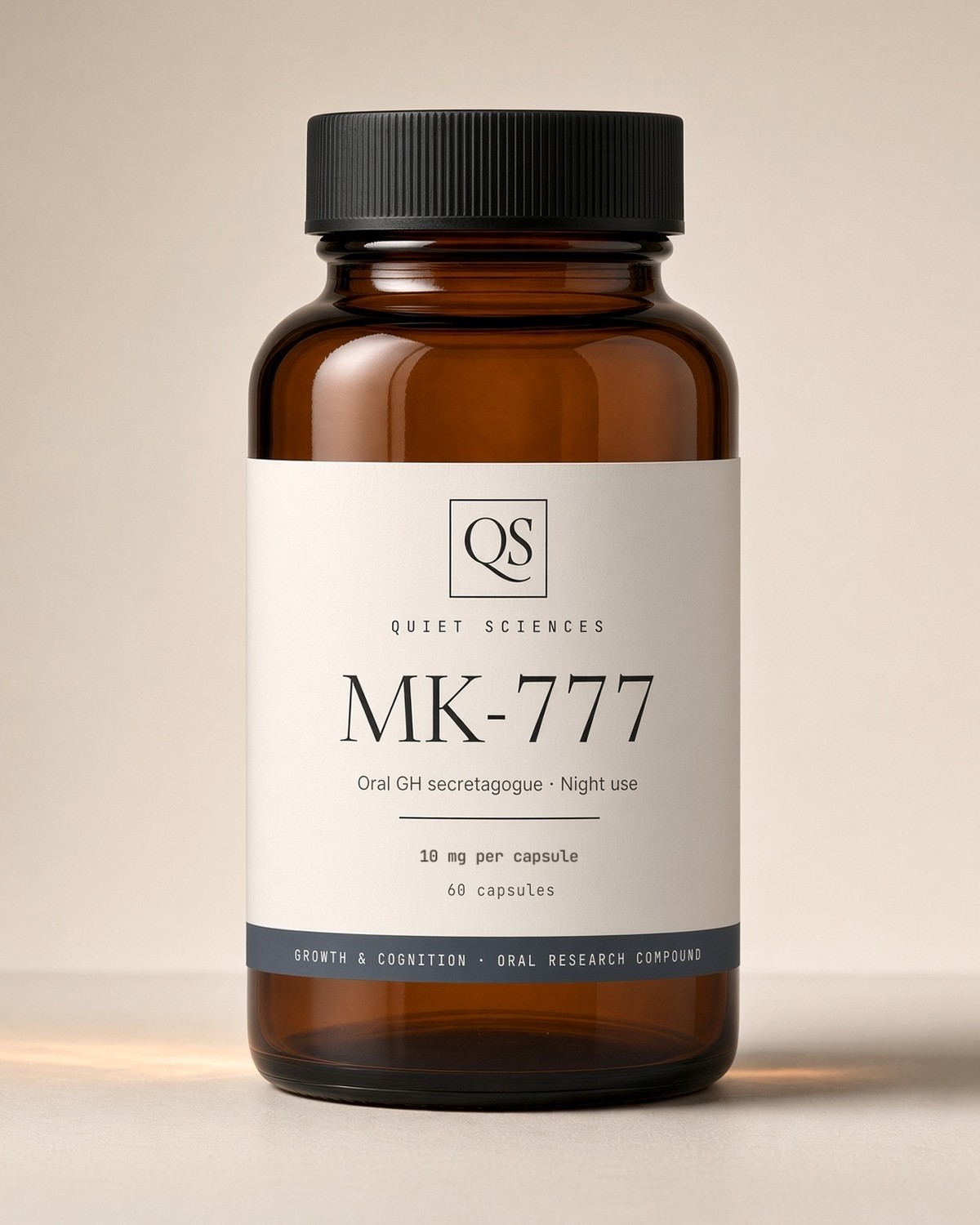 MK-777 amber glass bottle
